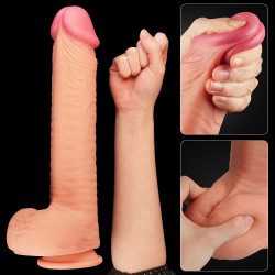 LoveToy Nature Cock Gode réaliste King Size XL Nature Cock 25 x 6cm 